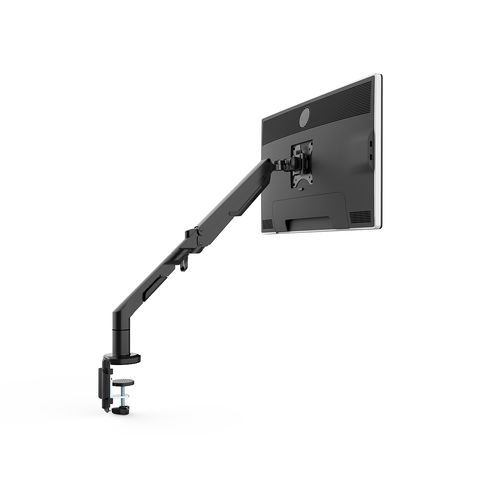 Black Single Monitor Mount Back