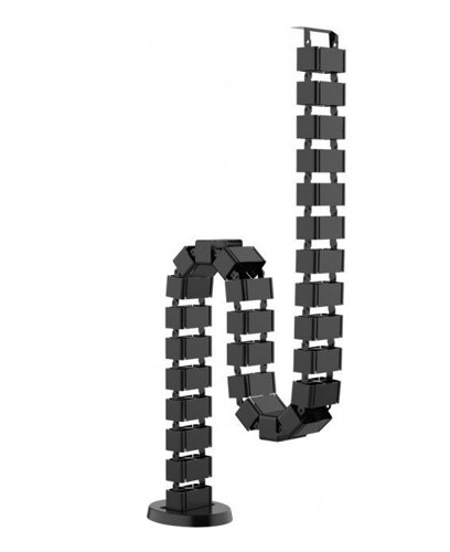 Black Cable Management System Straight